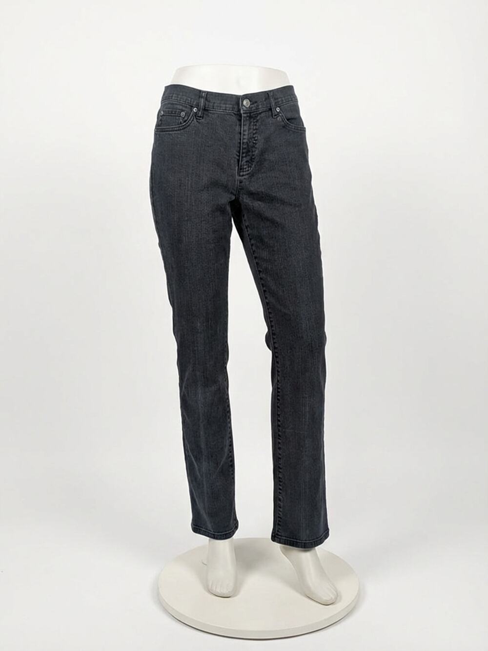 Lauren Jeans Co. Ralph Lauren black classic straight jeans, size 8
